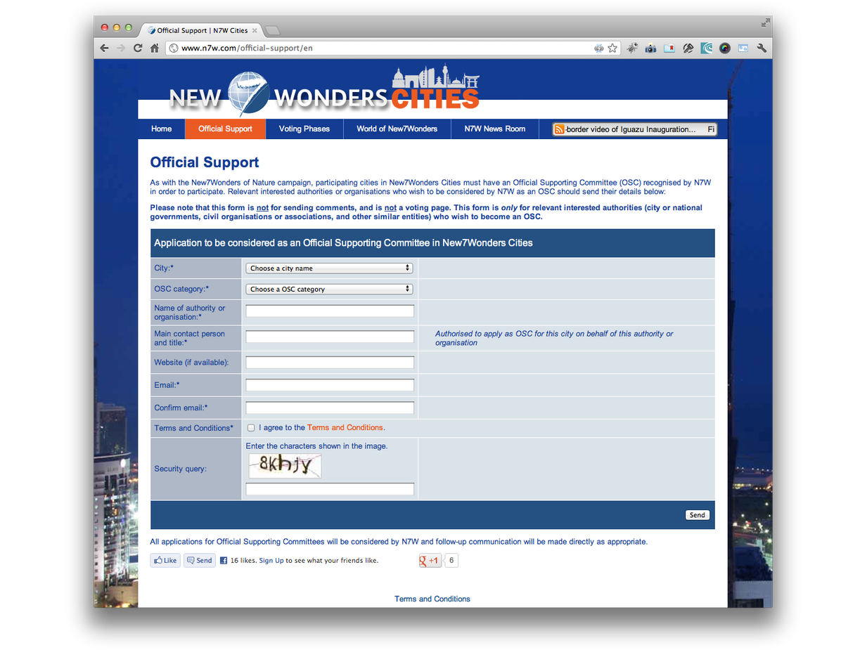 media image 11 for project New7Wonders - Cities Campaign Site