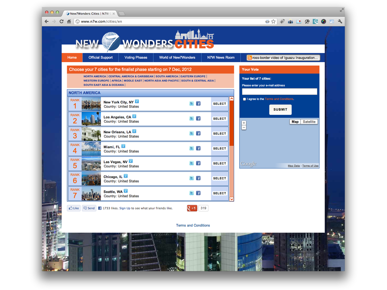 media image 9 for project New7Wonders - Cities Campaign Site
