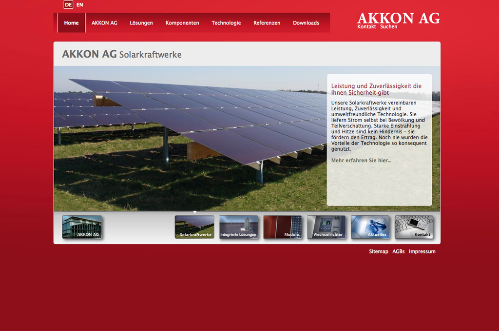 Main image for project: 'Akkon AG company page'