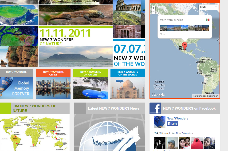 Main image for project: 'New7Wonders Cities - Voting Site'
